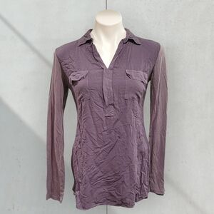 Splendid Women's Small Long Sleeve Collared Shirt